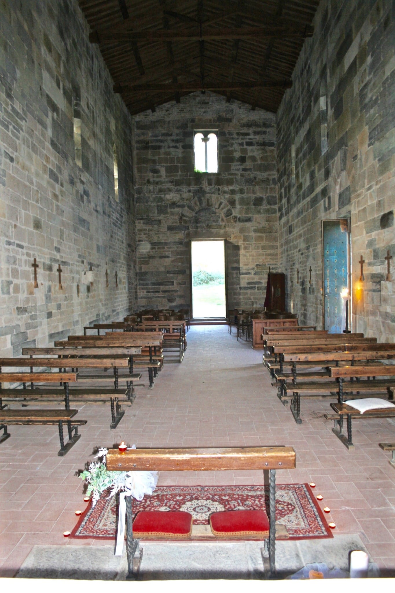 La navata delle Chiesa di San Jacopo in Lupeta